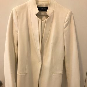 White Long Zara Blazer